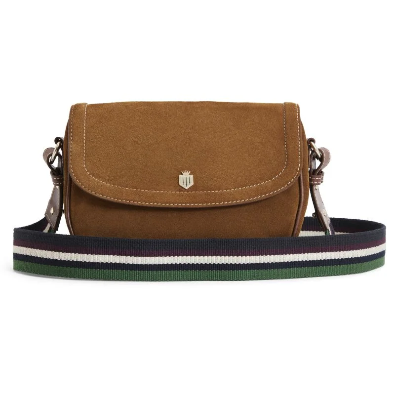 Fairfax & Favor Boston Ladies Suede Handbag -  Tan