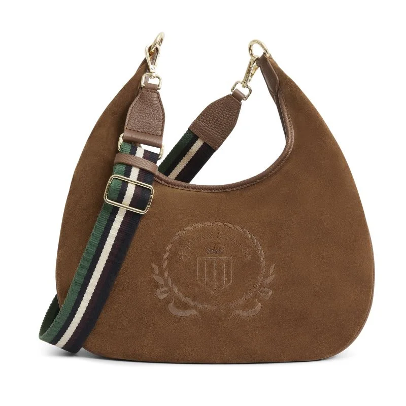 Fairfax & Favor Richmond Hobo Ladies Suede Handbag - Tan