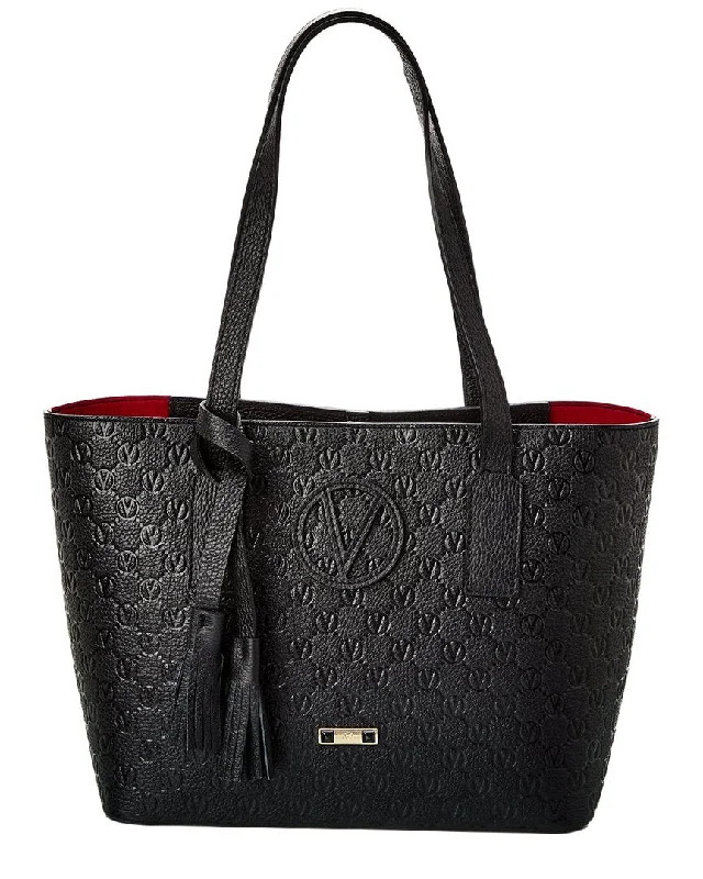 Valentino by Mario Valentino Prince Medallion Leather Tote