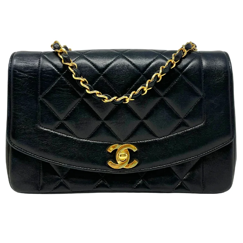 Chanel Vintage Diana Lambskin Quilted Flap Bag