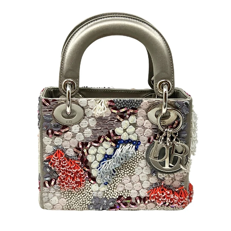 Christian Dior Beaded Mini Lady Dior Handle Bag