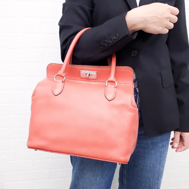 HERMÈS CORAL TOOLBOX BAG