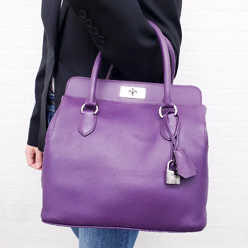 HERMÈS PURPLE TOOLBOX BAG