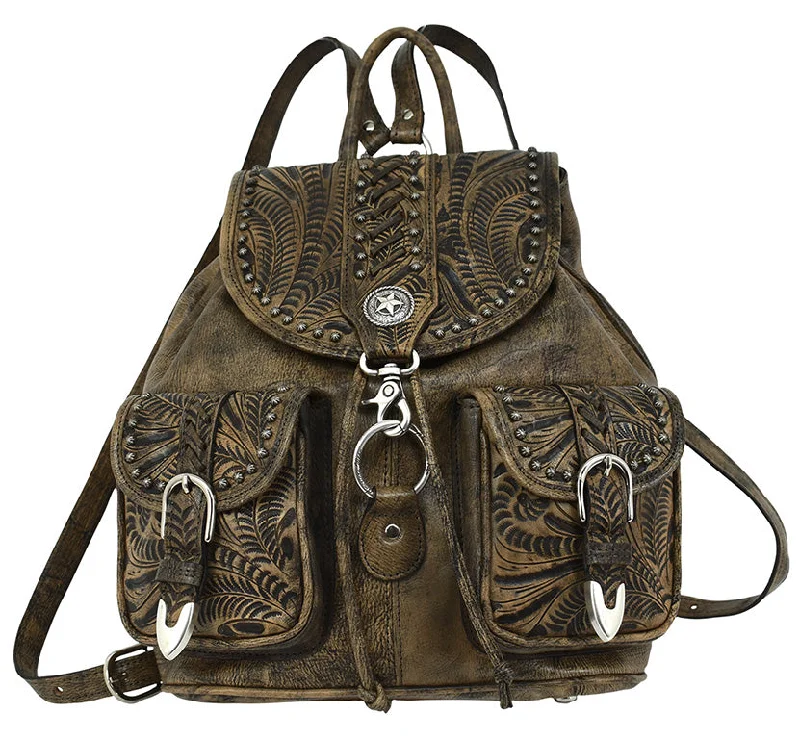 Retro Romance Backpack - Distressed Charcoal