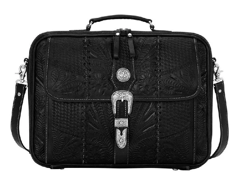 Retro Romance Black Laptop Briefcase