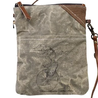 Bike Lady Passport Bag