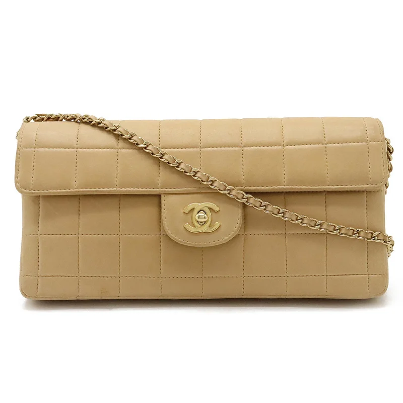 Chanel Chocolate Bar  Leather Shoulder Bag (Pre-Owned)