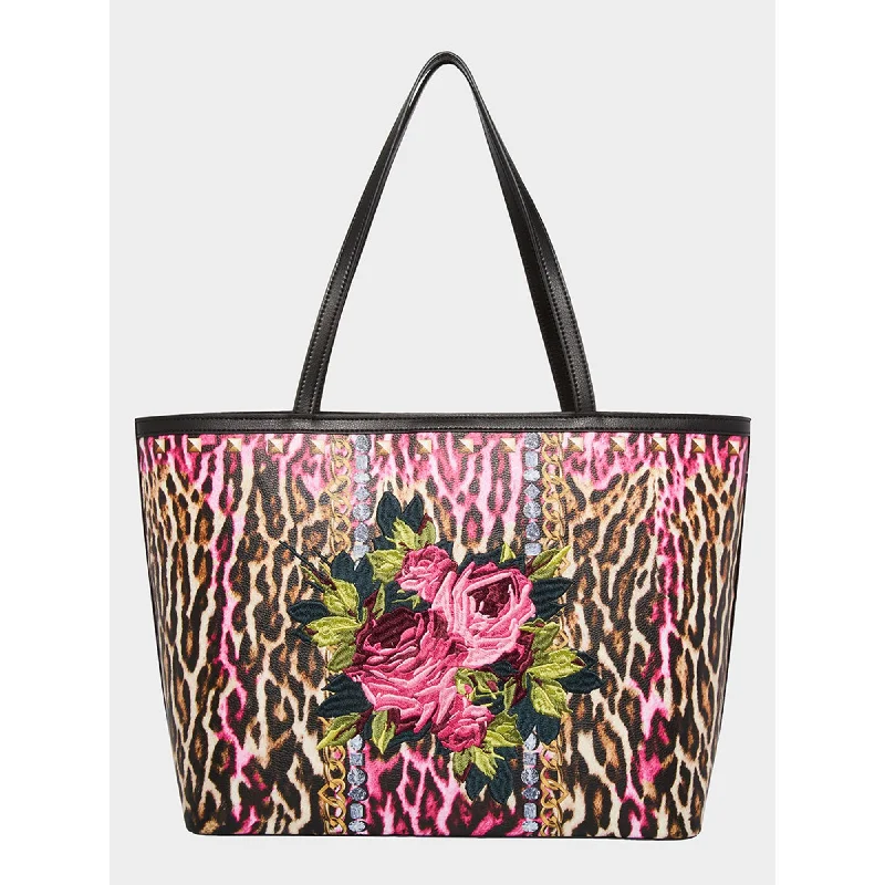 Embroidered Patch Tote Multi