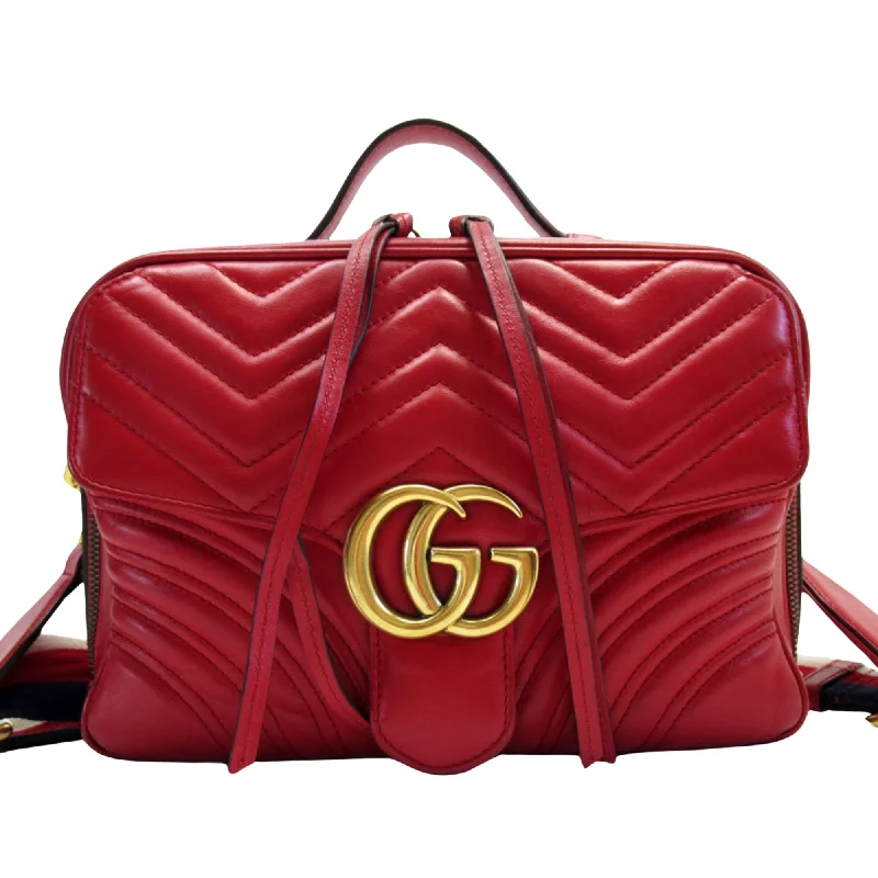 Gucci Gg Marmont  Leather Shoulder Bag (Pre-Owned)