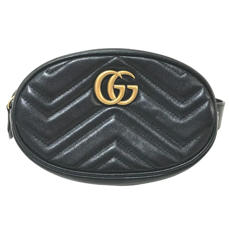 Gucci Gg Marmont  Leather Shoulder Bag (Pre-Owned)