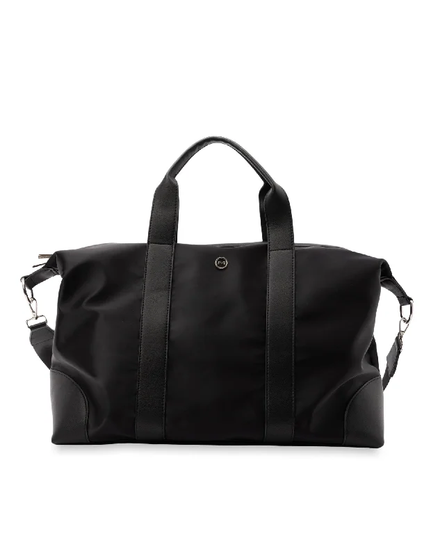 Mocha Ebby Weekender Tote Bag - Black