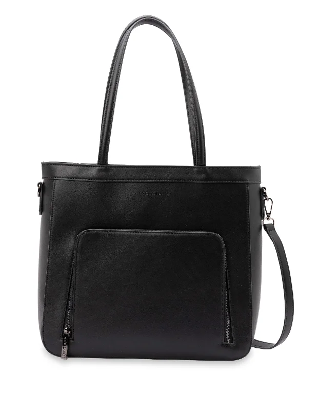 Mocha Elliot Tote Bag - Black