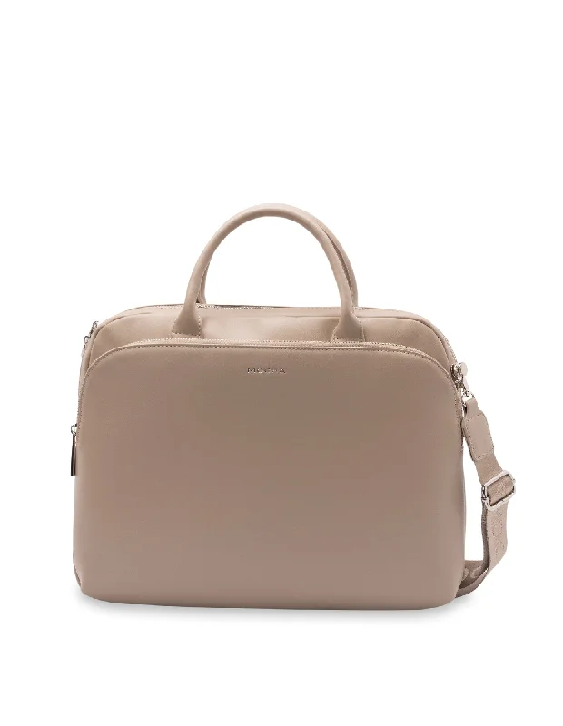 Mocha Medina Work Bag- Almond