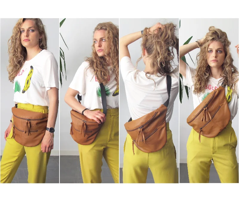 Oversize Leather Fannypack