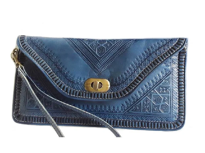 M'dina Wristlet Clutch - Blue