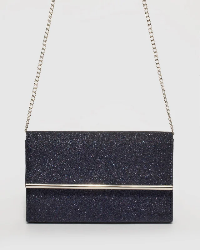 Navy Blue Harriet Clutch Bag