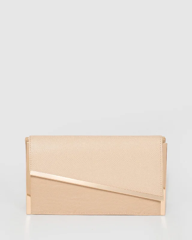 Nude Jessie Clutch Bag