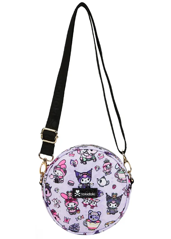 Sanrio Kuromi & My Melody Garden Party Round Small Crossbody Bag