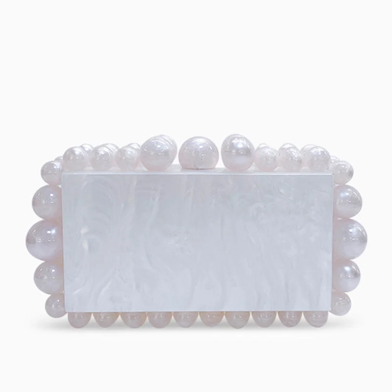 Acrylic Cloud Clutch Bag