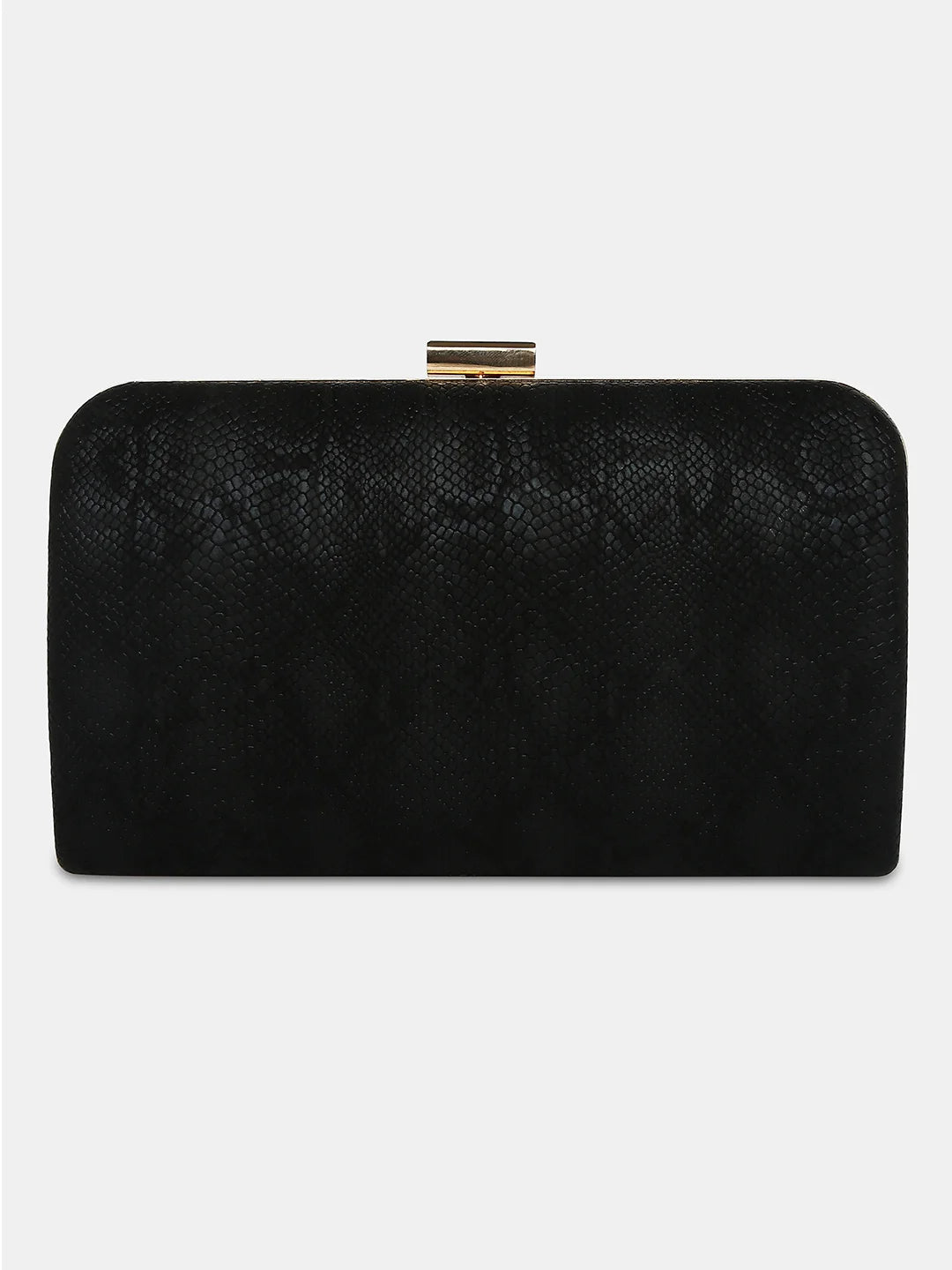 Caprese Party Teirra Box Clutch Medium Black