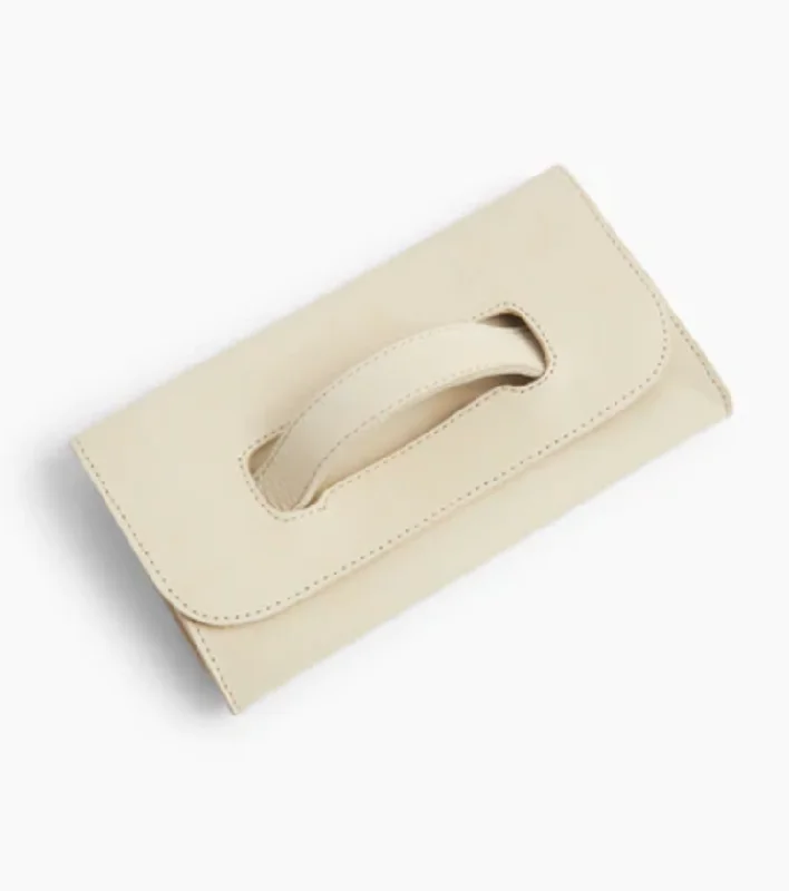 Mare Leather Handle Clutch