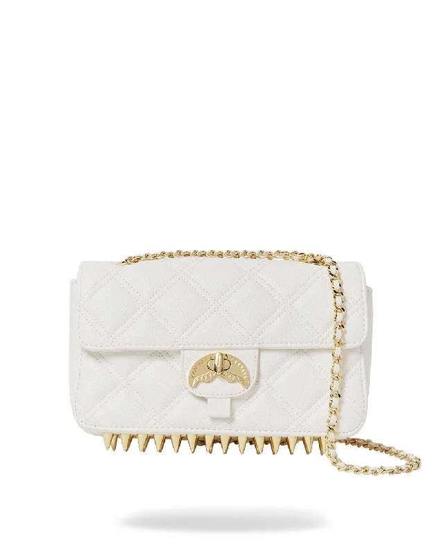 Sprayground Pochette RIVIERA WHITE GOLD CLUTCH White